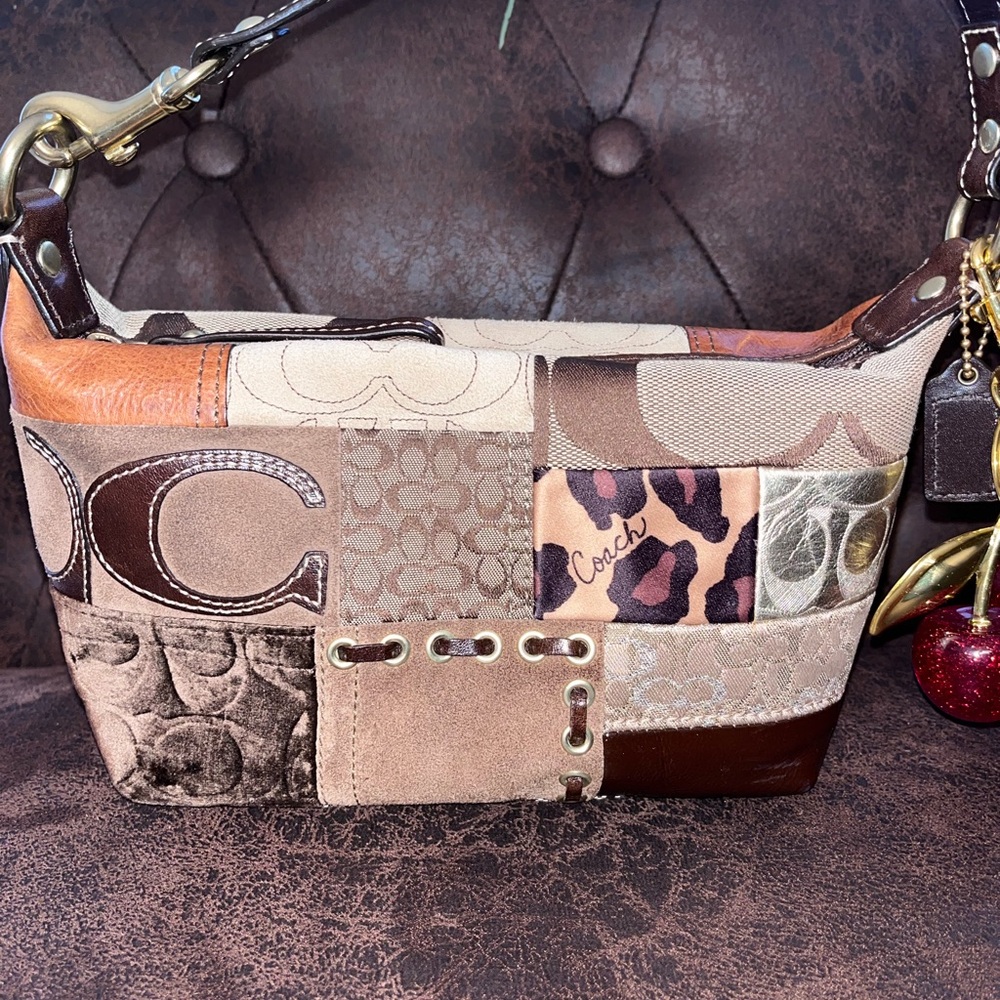 Coach Mini Multicolor Patchwork Shoulder Bag - image 2